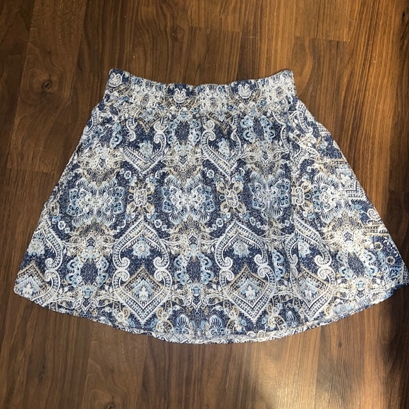 L.O.G.G Blue+White Patterned Skirt - Picture 1 of 3